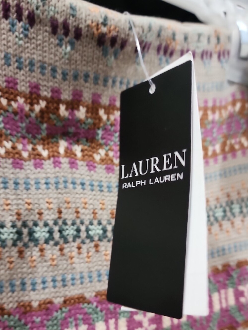 Lauren Ralph Lauren Beige Midi Skirt With Tribal Pattern - Picture 2 of 6